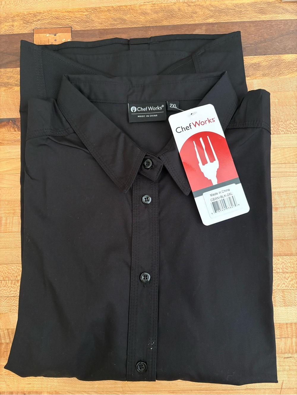 NWT Black Dress Shirt - Chef Works